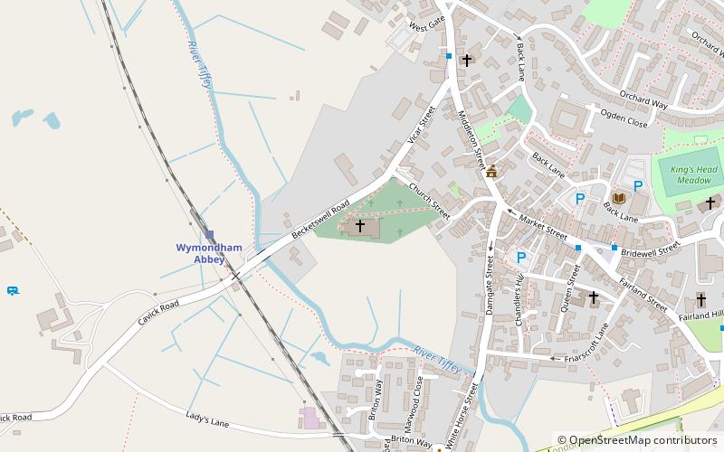 Wymondham Abbey location map