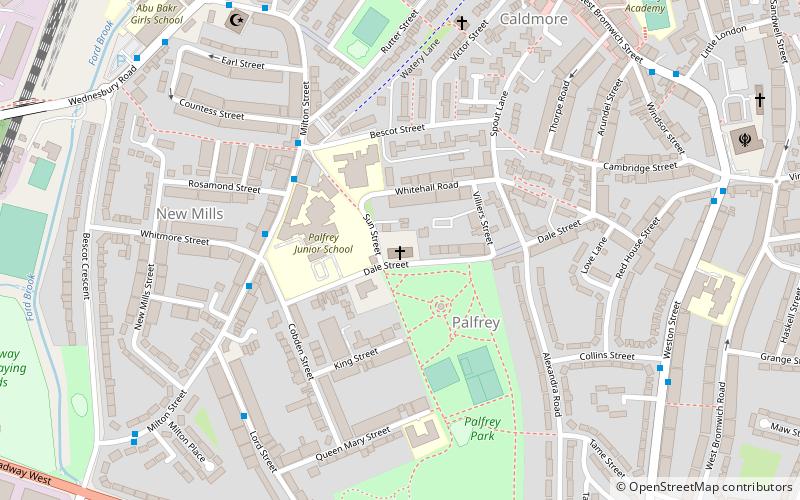 st mary all saints walsall location map