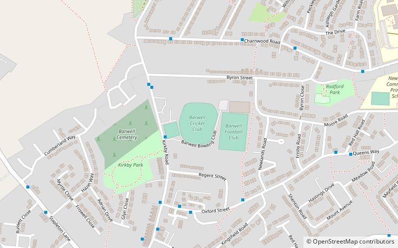 Kirkby Road location map
