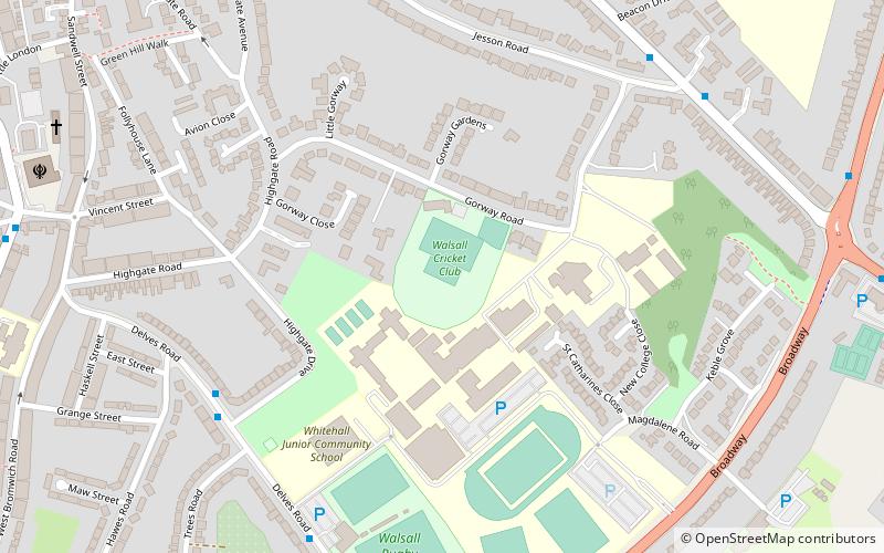 Gorway Ground location map