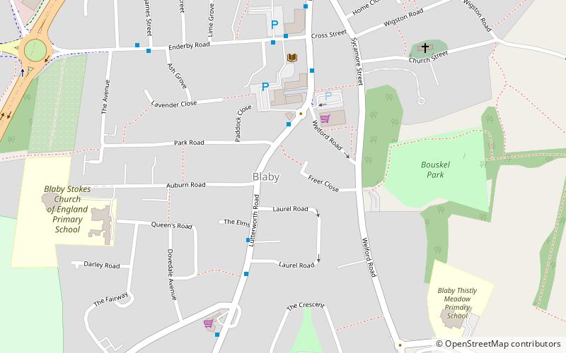 Blaby location map