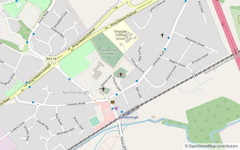 All Saints Church location map