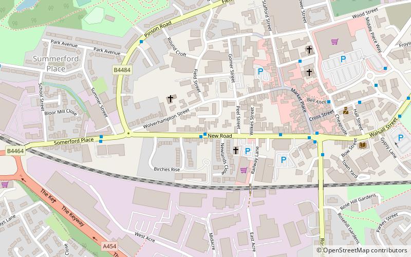 Willenhall Lock Museum location map