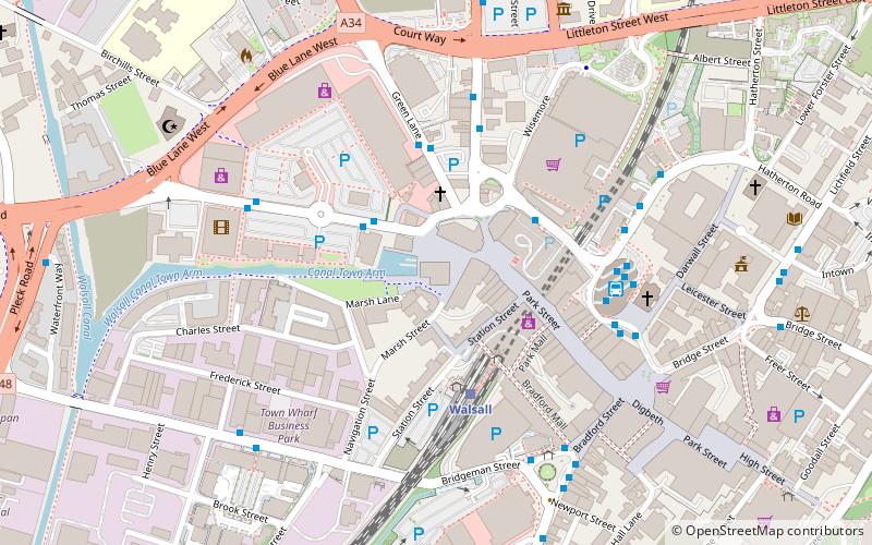 The New Art Gallery Walsall location map