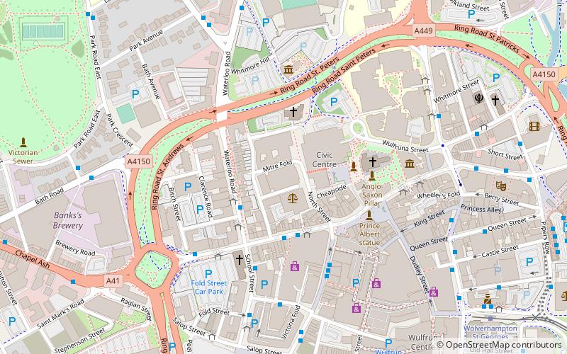 Wolverhampton Civic Hall location map