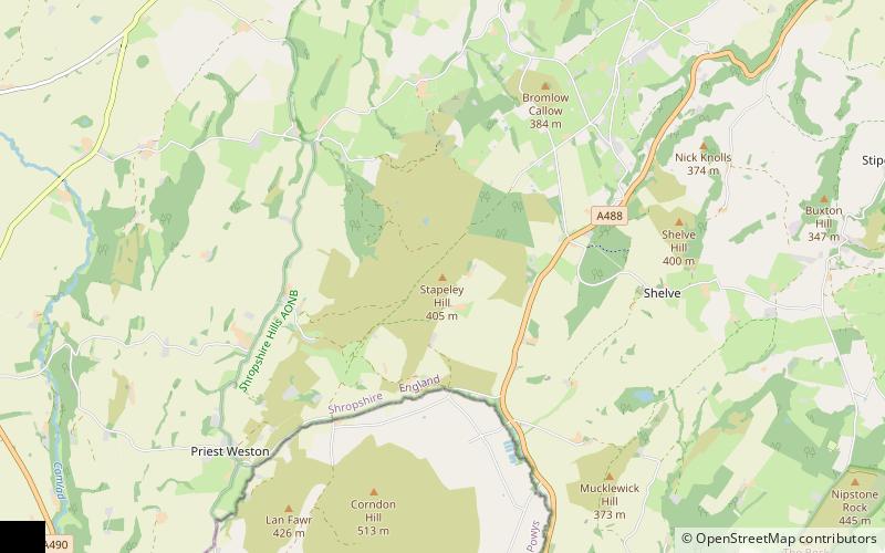 Stapeley Hill location map