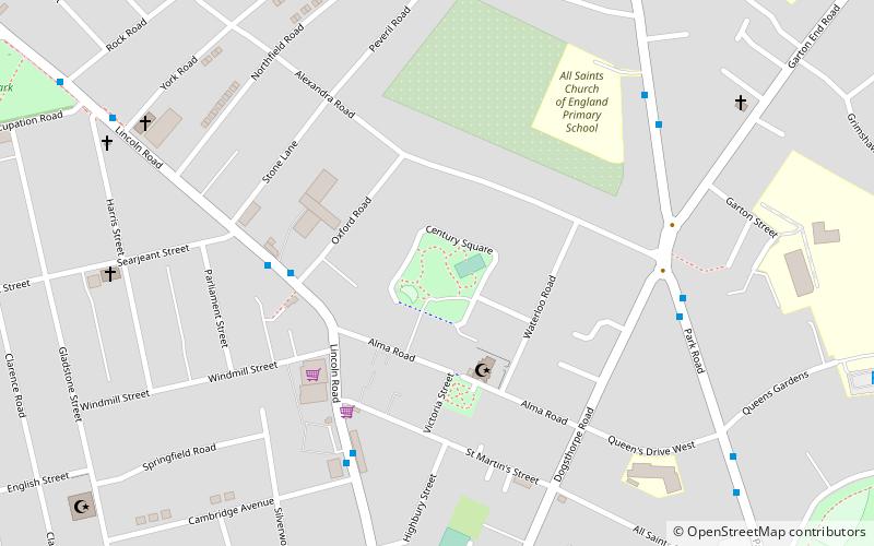 baker perkins sports ground peterborough location map