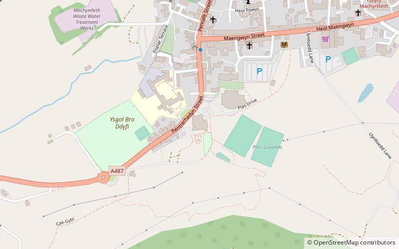 Plas Machynlleth location map