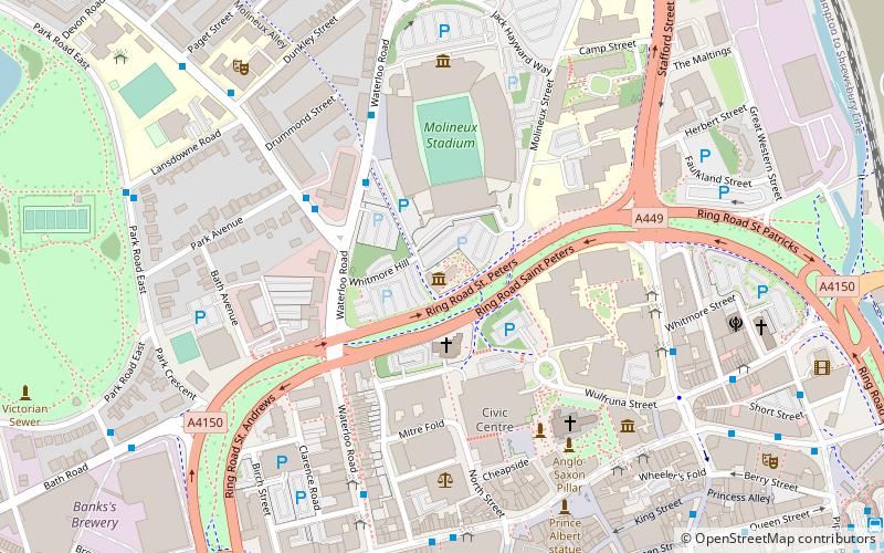 Wolverhampton Archives and Local Studies location map