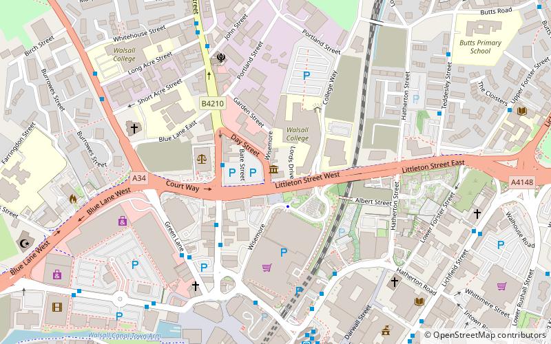 Walsall Leather Museum location map