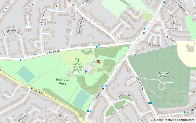 Bantock House Museum location map