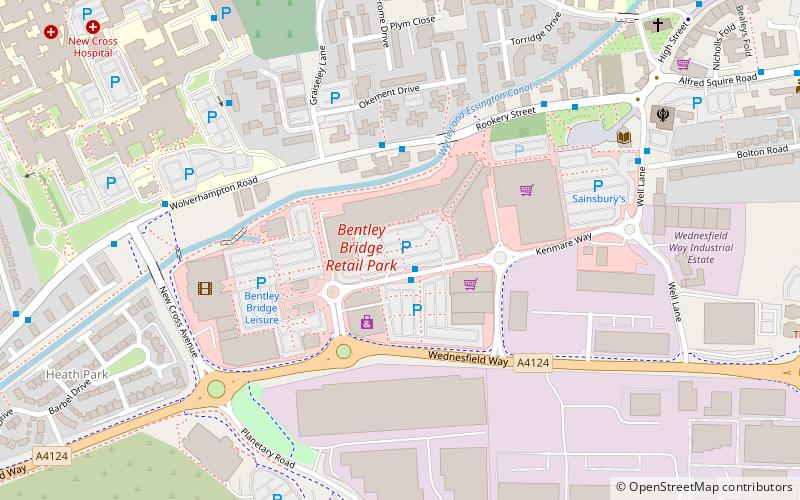 bentley bridge retail park wolverhampton location map