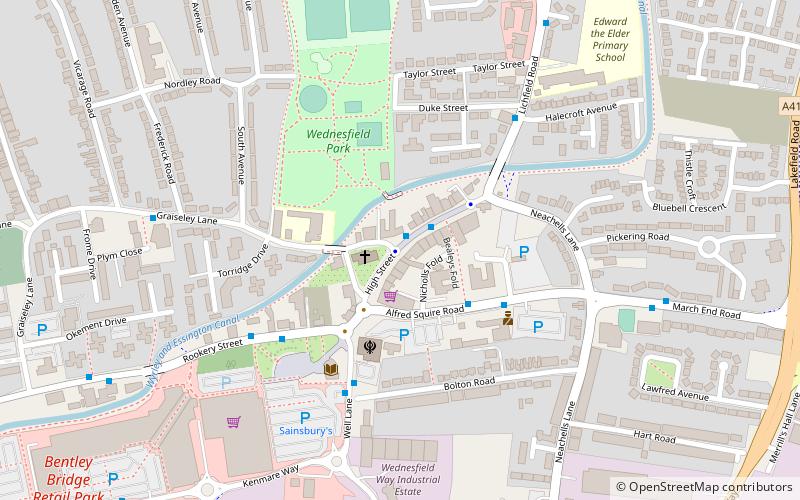 Wednesfield location map