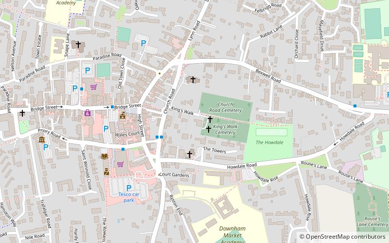 st dominic downham market location map