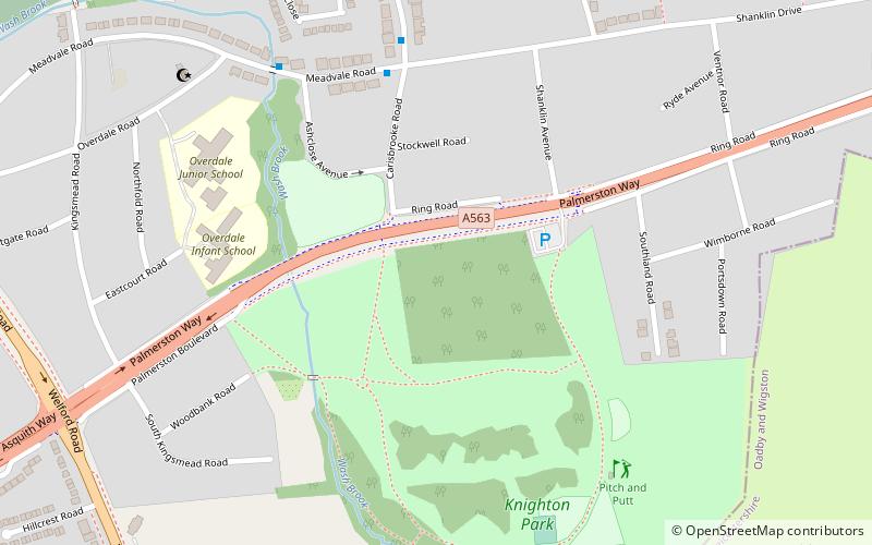 Knighton Spinney location map