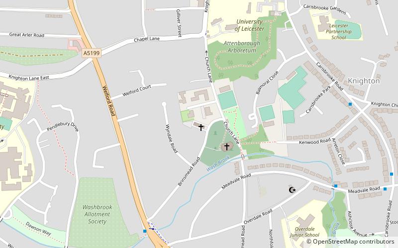 Knighton location map