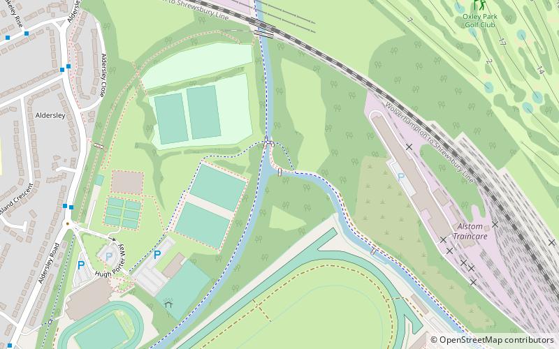 Aldersley Junction location map