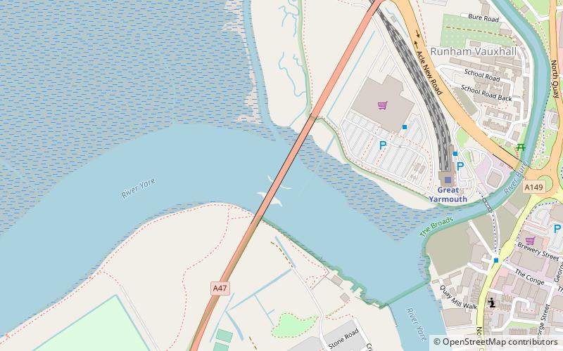 Breydon Bridge location map