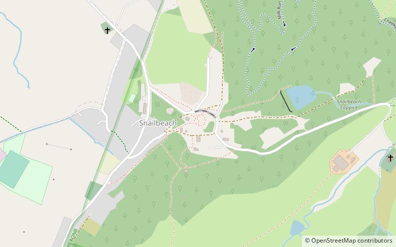 Snailbeach Mine location map