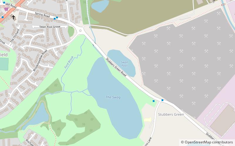 swan pool the swag walsall location map