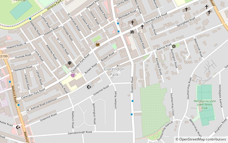 Clarendon Park location map