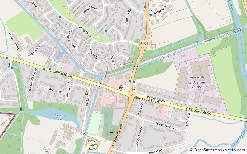 Fazeley location map