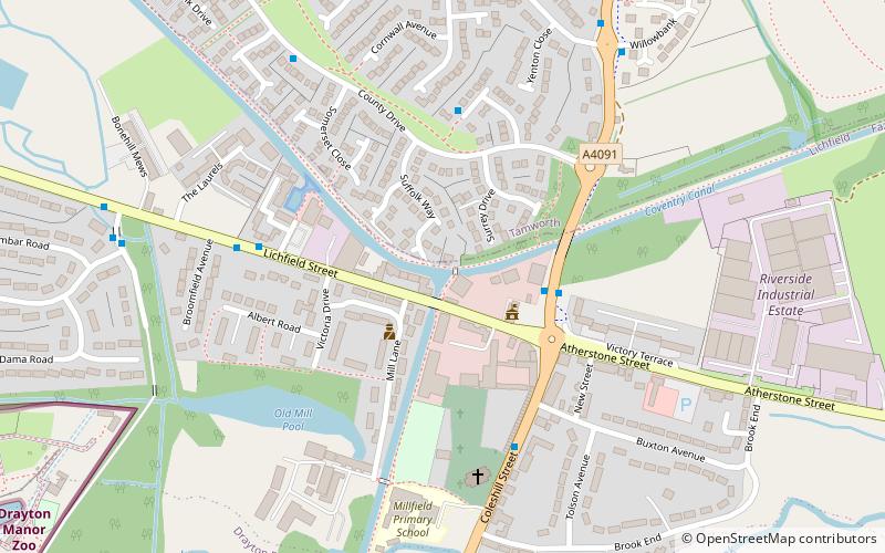 Fazeley Junction location map