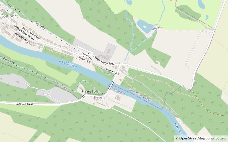 Coalport Bridge location map