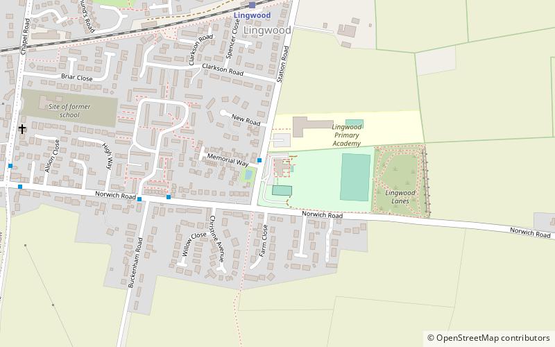 Lingwood Village Hall location map