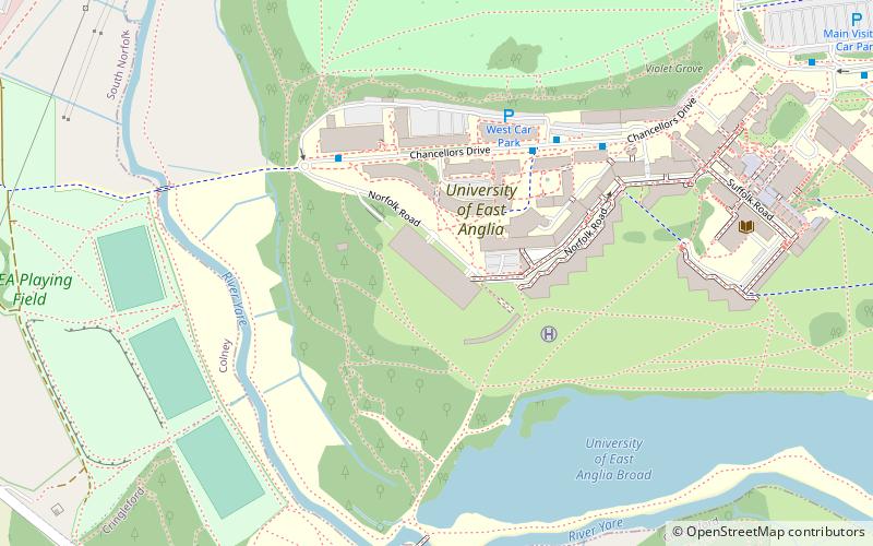 Sainsbury Centre for Visual Arts location map
