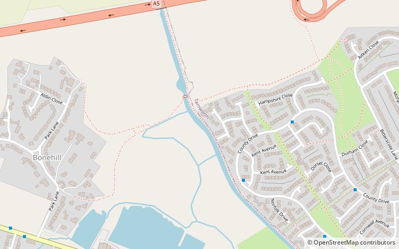 Warwickshire ring location map