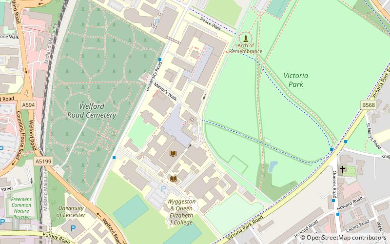Attenborough Building location map