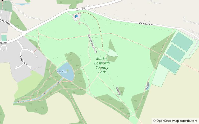 market bosworth country park location map