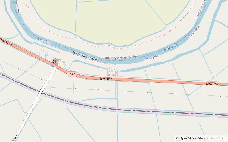 Stracey Arms Windpump location map