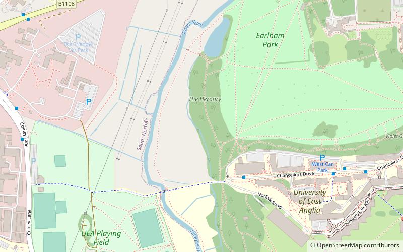 Earlham Park Woods location map
