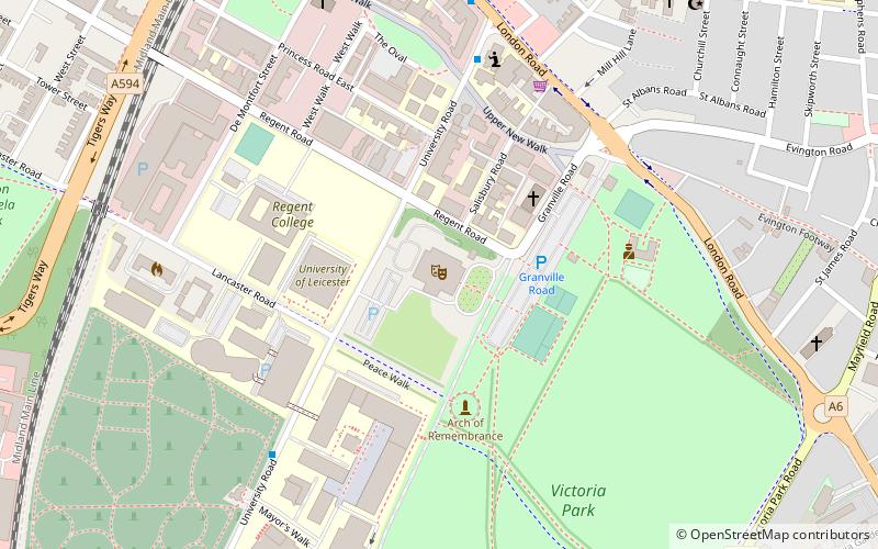 De Montfort Hall location map