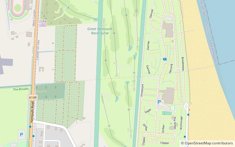 Great Yarmouth Racecourse location map