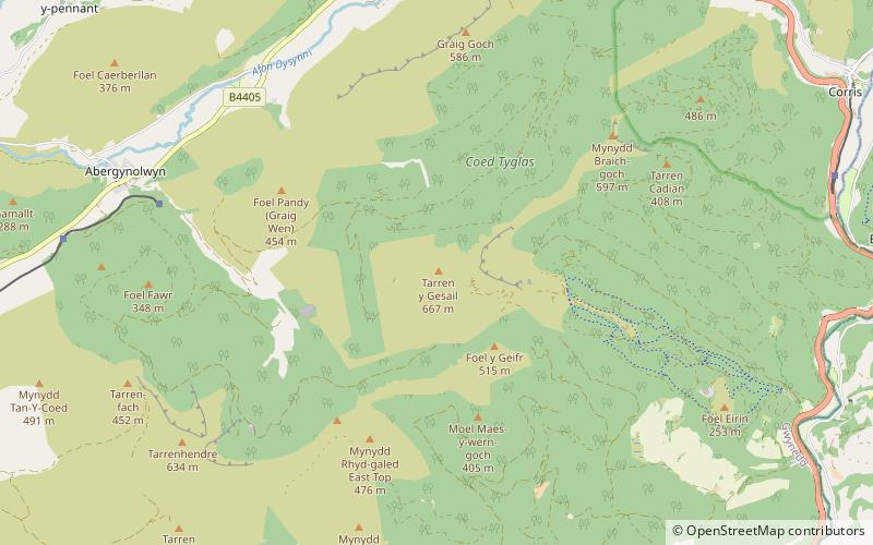 Garnedd-Wen Formation location map
