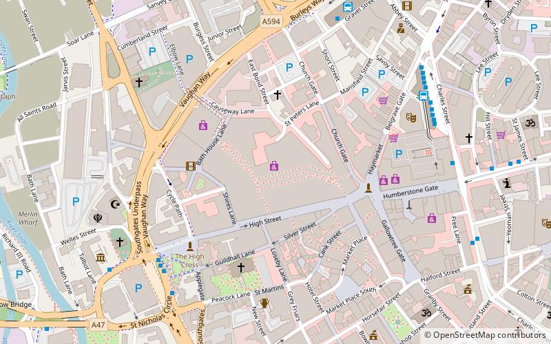 Highcross Leicester location map