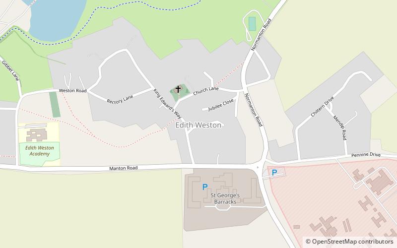 Edith Weston location map