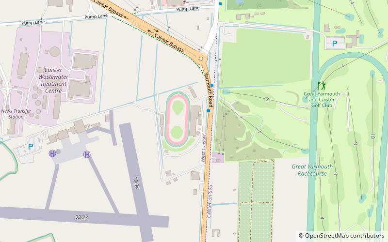 Yarmouth Stadium location map