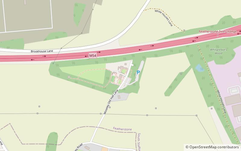 Moseley Old Hall location map