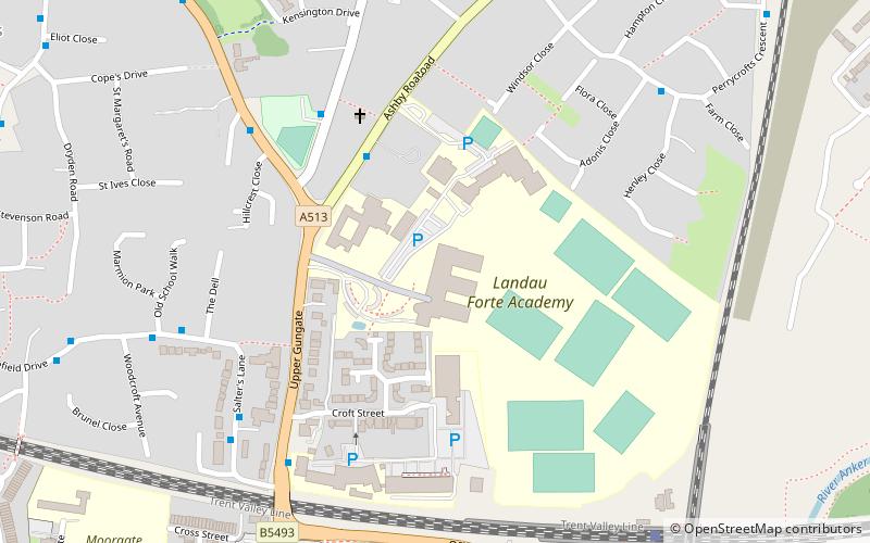 Landau Forte Academy Tamworth Sixth Form location map