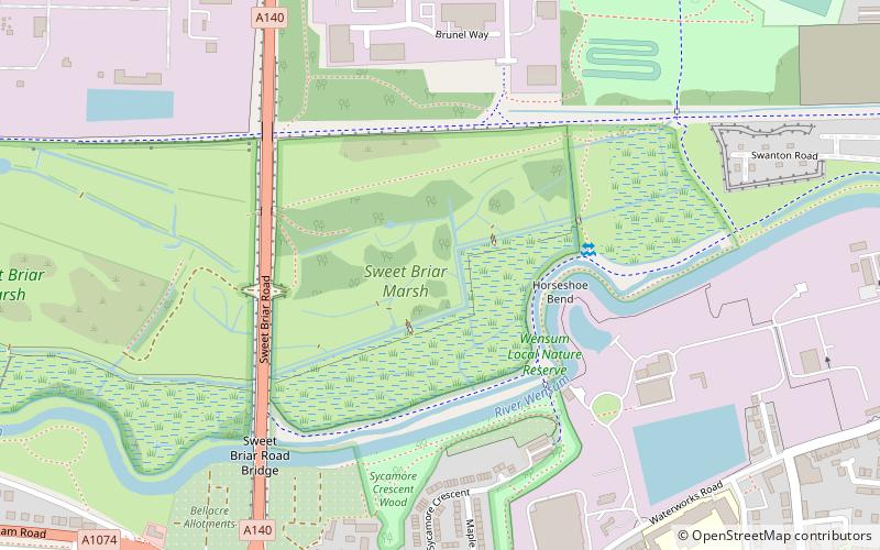 Sweetbriar Road Meadows location map