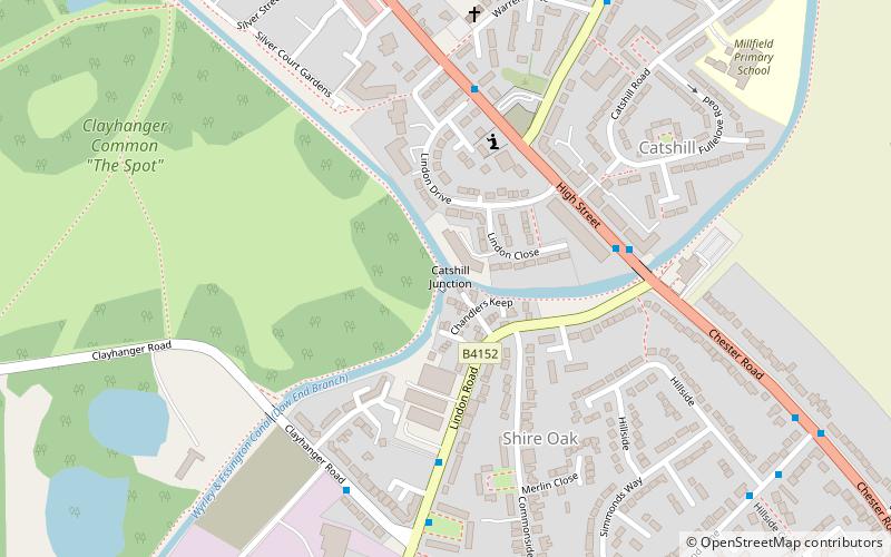 Catshill Junction location map