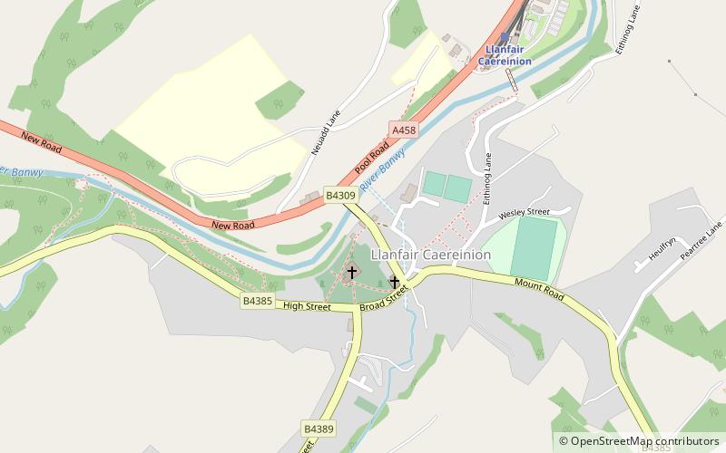 Llanfair Caereinion location map