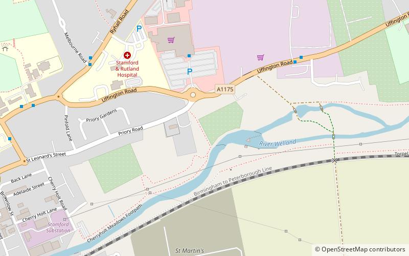 St Leonard's Priory location map