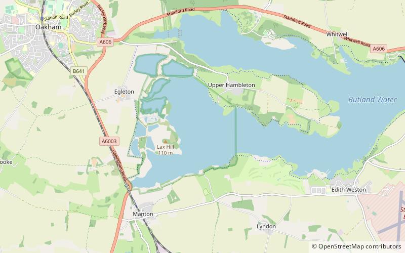 vale of catmose rutland water location map