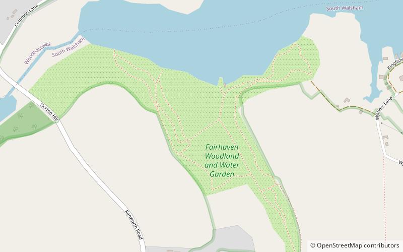 Fairhaven Woodland and Water Garden location map