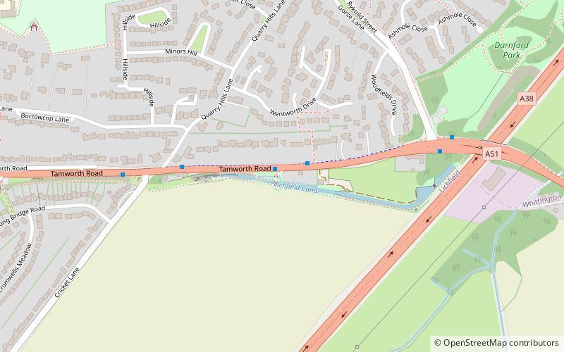 Lichfield & Hatherton Canals Restoration Trust location map